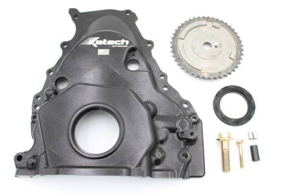 Katech Gen 5 LT VVT-Delete Billet Front Cover Kit - Wet Sump Oiling System
