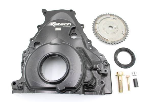 Katech Gen 5 LT VVT-Delete Billet Front Cover Kit - Dry Sump Oiling System