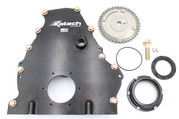 Katech Gen 5 LT Flat Billet Front Cover Kit - External Dry Sump Oiling System