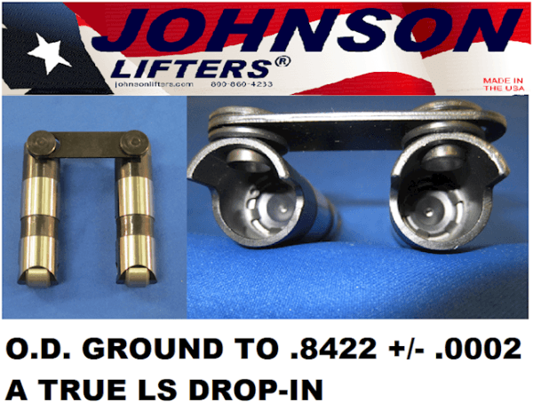 Katech Spec Johnson LS/LT Tie-Bar Reduced Travel Hydraulic Roller Lifter Set