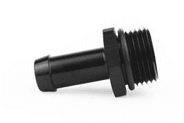 -6AN ORB To 3/8" Hose Barb, Black
